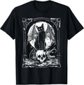 Bat Cat Skull | Occult Unholy Punk Goth Grunge Black Metal T-Shirt