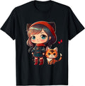 Anime and Cats Lover for Teen Manga kawaii Graphic