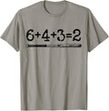 Double Play 6 4 3 2 Vintage Baseball Math Softball Player T-Shirt