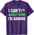 I Can't Adult Now I'm Gaming Tees