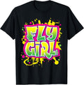 Fly Girl Graffiti 80's 90's Dance Hi-Hop Urban Dancing T-Shirt