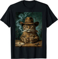 Funny Smoking Cat, Cigarette Meme Cat Lover T-Shirt