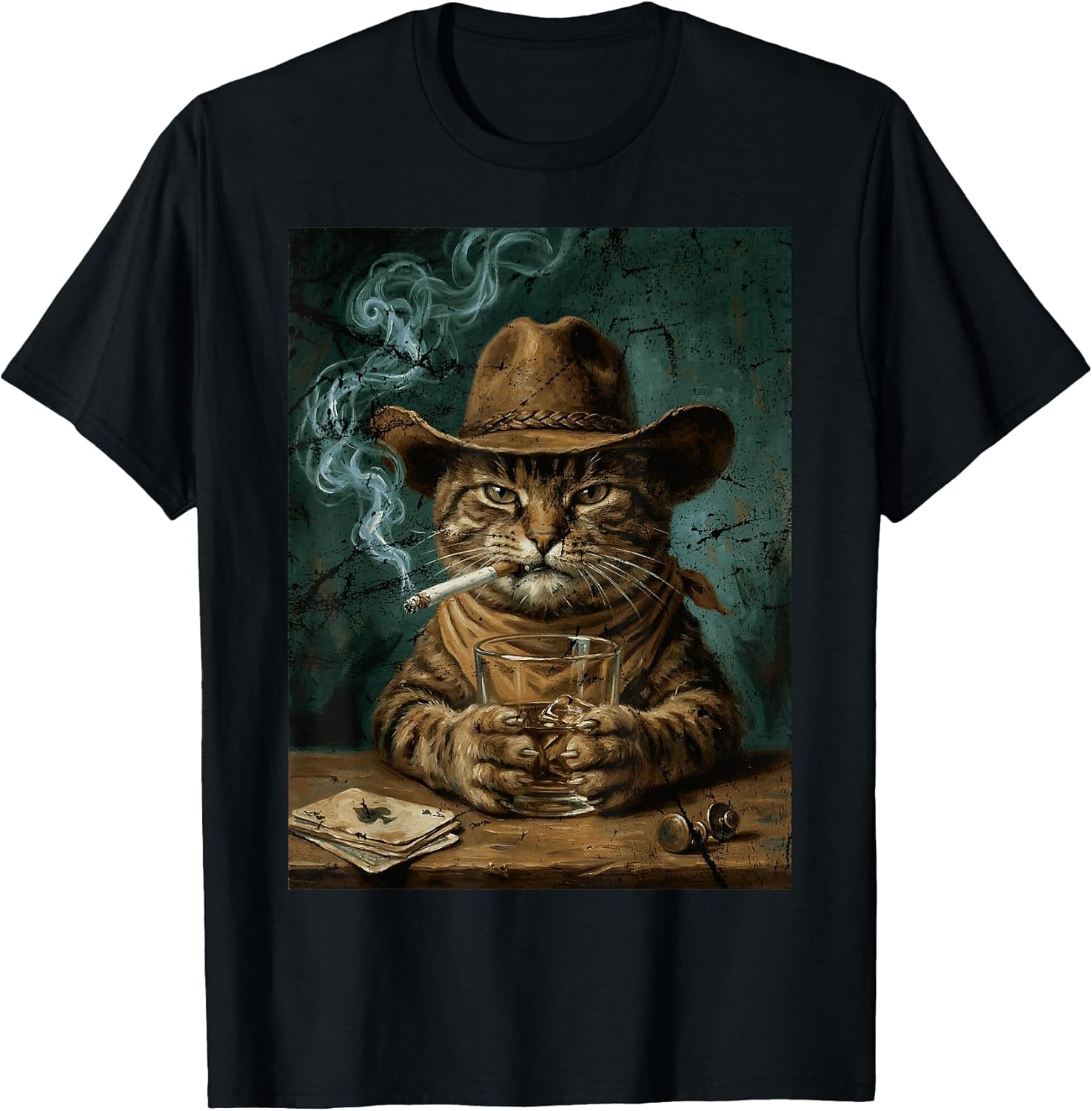 Funny Smoking Cat, Cigarette Meme Cat Lover T-Shirt