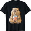 Kawaii Anime Capybara Boba T-Shirt