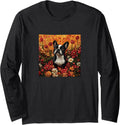 Boston Terrier Flowers With Hearts Around Merch