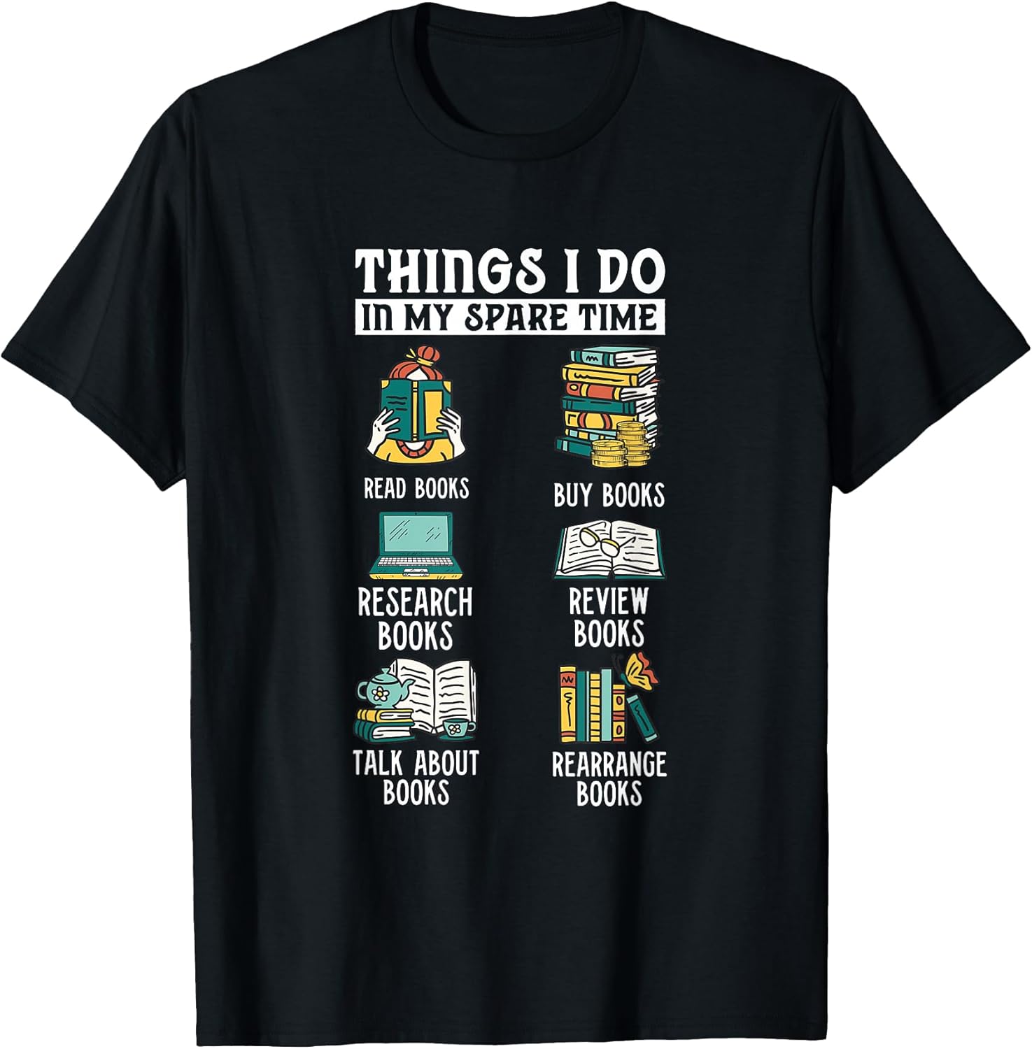 Bookish Reading Addict Spare Time Gifts