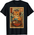 Cute Japanese Gaming Cat Apparel Gifts Graphic Tee
