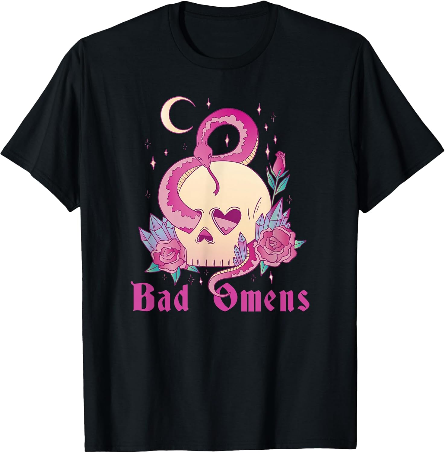 Bad Omens Snake and Skull Grunge Goth Women's Bad Omens T-Shirt