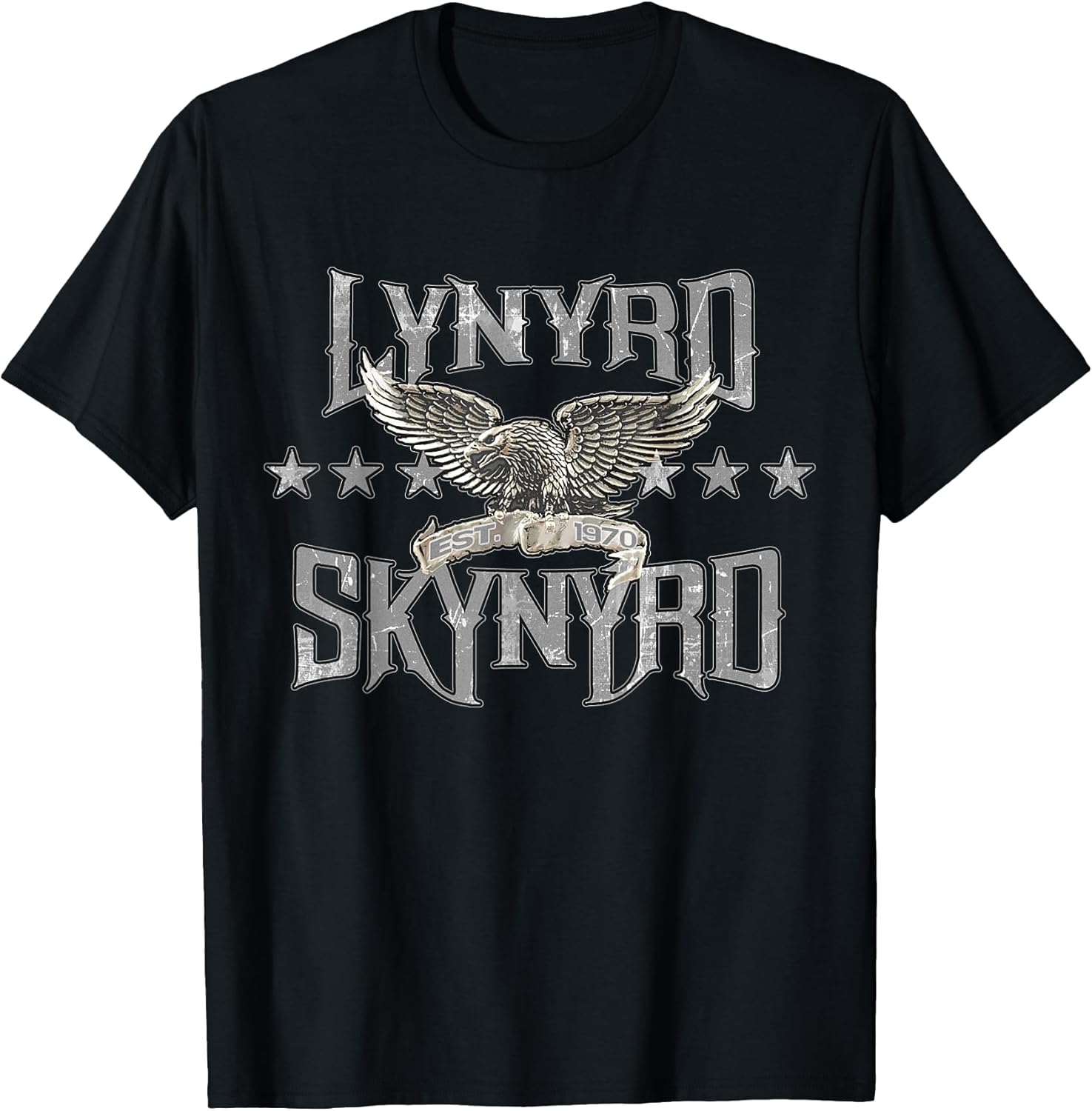 Est 1970 Eagle Retro Rock Band Festival Biker T-Shirt