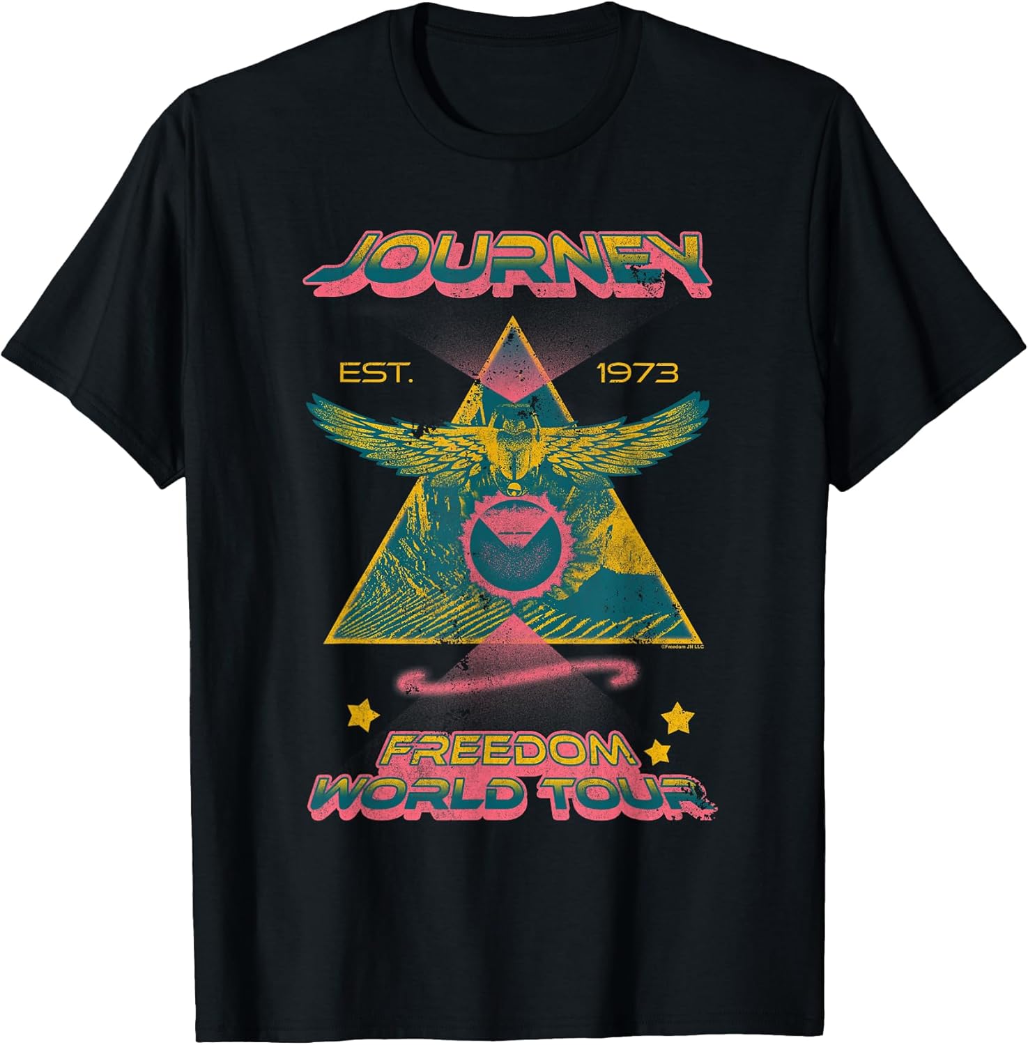 Retro Triangle World Tour Colorful Vintage Band T-Shirt