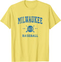 Milwaukee Vintage Baseball Throwback Retro Design T-Shirt