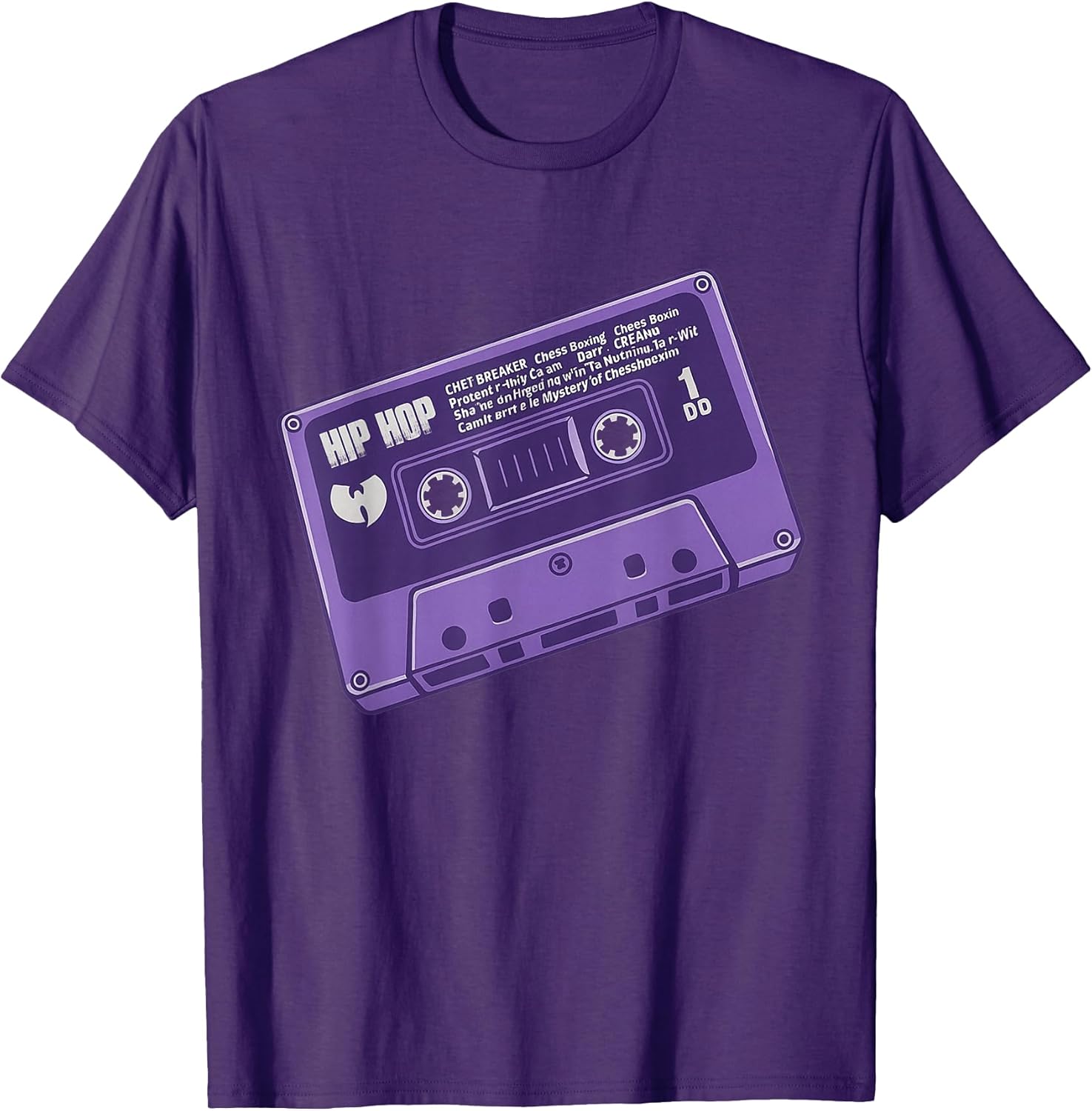 Purple Cassette Tape Retro Vintage 90s Hip Hop Music Lover T-Shirt