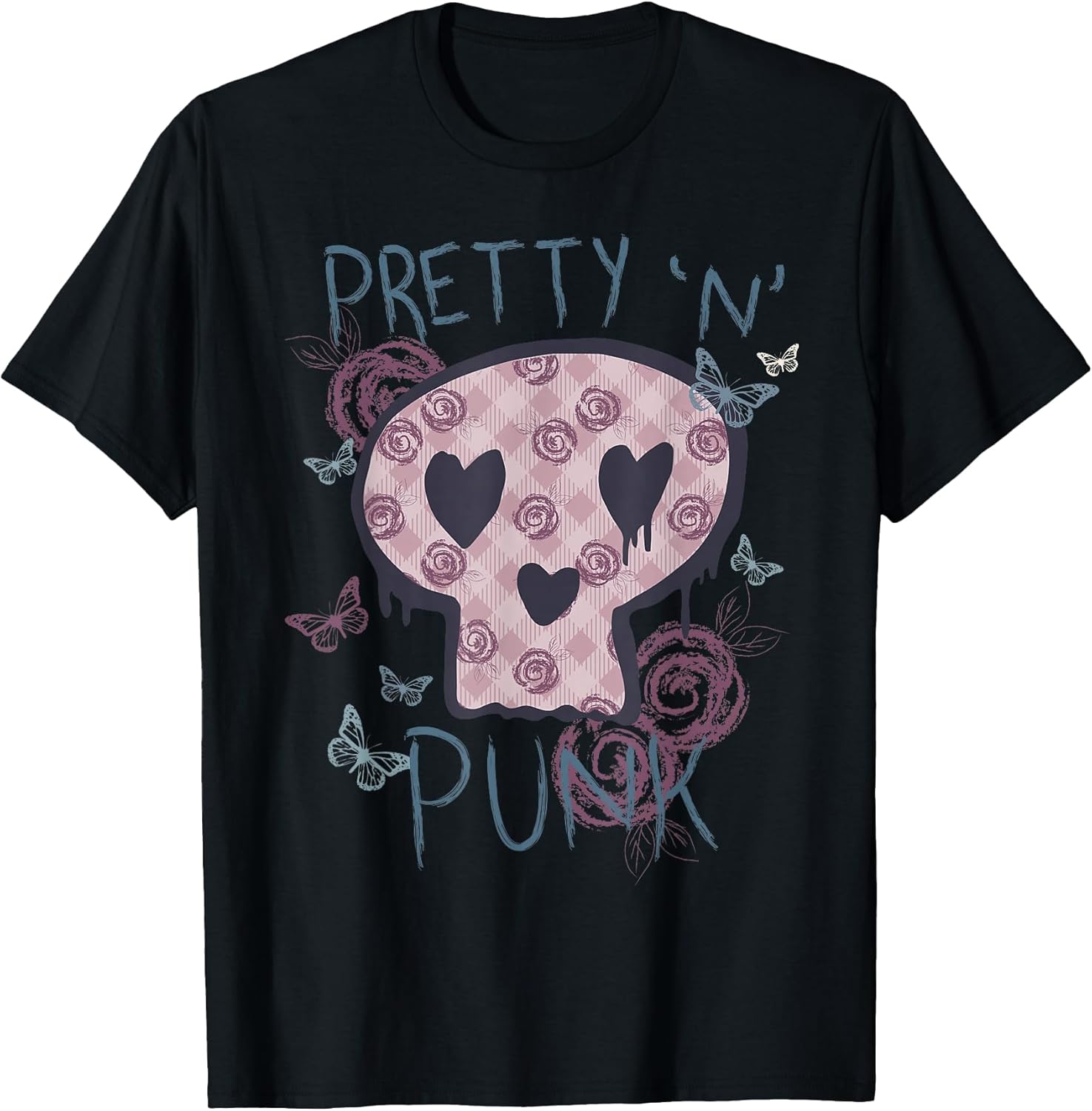 Punk Rock 'n' Roll Music Pretty in Punk Women Ladies Children T-Shirt