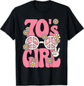 Cute 70s Girl Retro Groovy Hippie Outfit Women Girls T-Shirt
