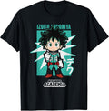Chibi Deku Kanji and Starburst Anime T-Shirt