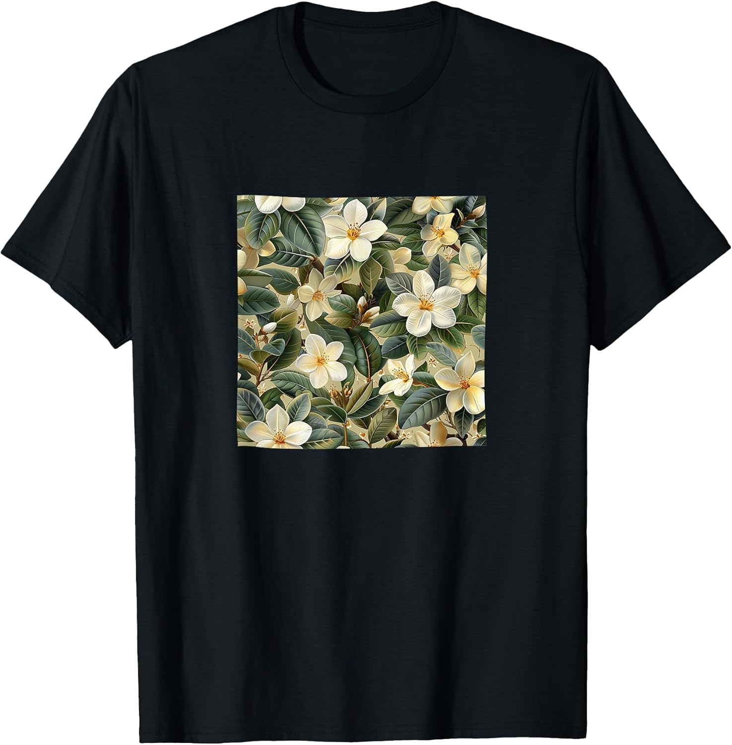 Arabian Jasmine Flower Pattern Merch