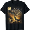 Alligator Howling Moon Shirt Wild Gator Art T-Shirt