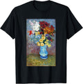 Vincent van Gogh Flowers in a Blue Vase Vintage Fine Art T-Shirt