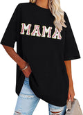 Baseball Mom Shirt Women Baseball Shirt Oversized Chenille Game Day Tops Sports Fan Gift Clothes