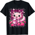 Kawaii Axolotl Drinking