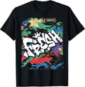 Fresh Hip Hop 80s 90s Old School Camo Rap Urban Slang T-Shirt