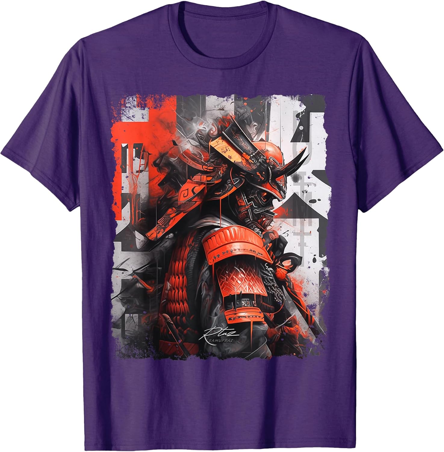 Hip Hop Y2K Vintage Hipster Edgy Urban Streetwear Samurai T-Shirt