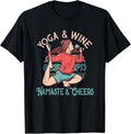Yoga & Wine Gifts & Namaste Yoga Shirts for Woman