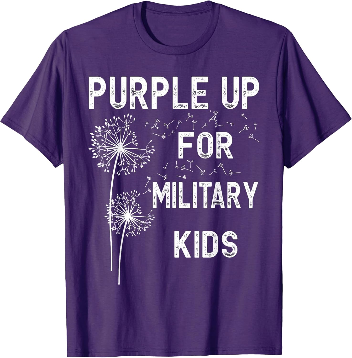 Purple Up for Military Kids - Month of The Military Child T-Shirt Small