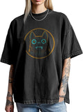 T-Shirts for Women Graphic Print Oversized Short Sleeve Shirt Cotton Casual Summer Tops Loose Fit Tees