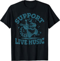 Support Live Music Funny Opossum Music Lover