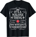 Funny Vintage Malone Name T-Shirts And Gifts