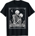 The Lovers Vintage Tarot Card Astrology Goth Halloween Women T-Shirt Small
