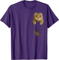 Scottish Fold Cat Pocket Gifts Cat Mom Cat Dad Cat Lover T-Shirt
