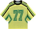 Oversized Sweaters Number Graphic Football Jersey Unisex Baggy Three-Quarter Sleeve Streetwear Trendy Tops