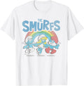 Vintage Rainbow with Characters Retro Cartoon T-Shirt