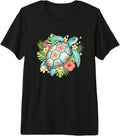 Sea Turtle Floral Beach Nature Ocean Tropical