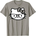 Black and White Nerd Glasses Short Sleeve T-Shirt