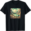 Alpine Forest Lake Vintage Landscape Merch