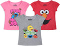 Elmo Girls 3 Pack Short Sleeve T-Shirt for Infant and Toddlers