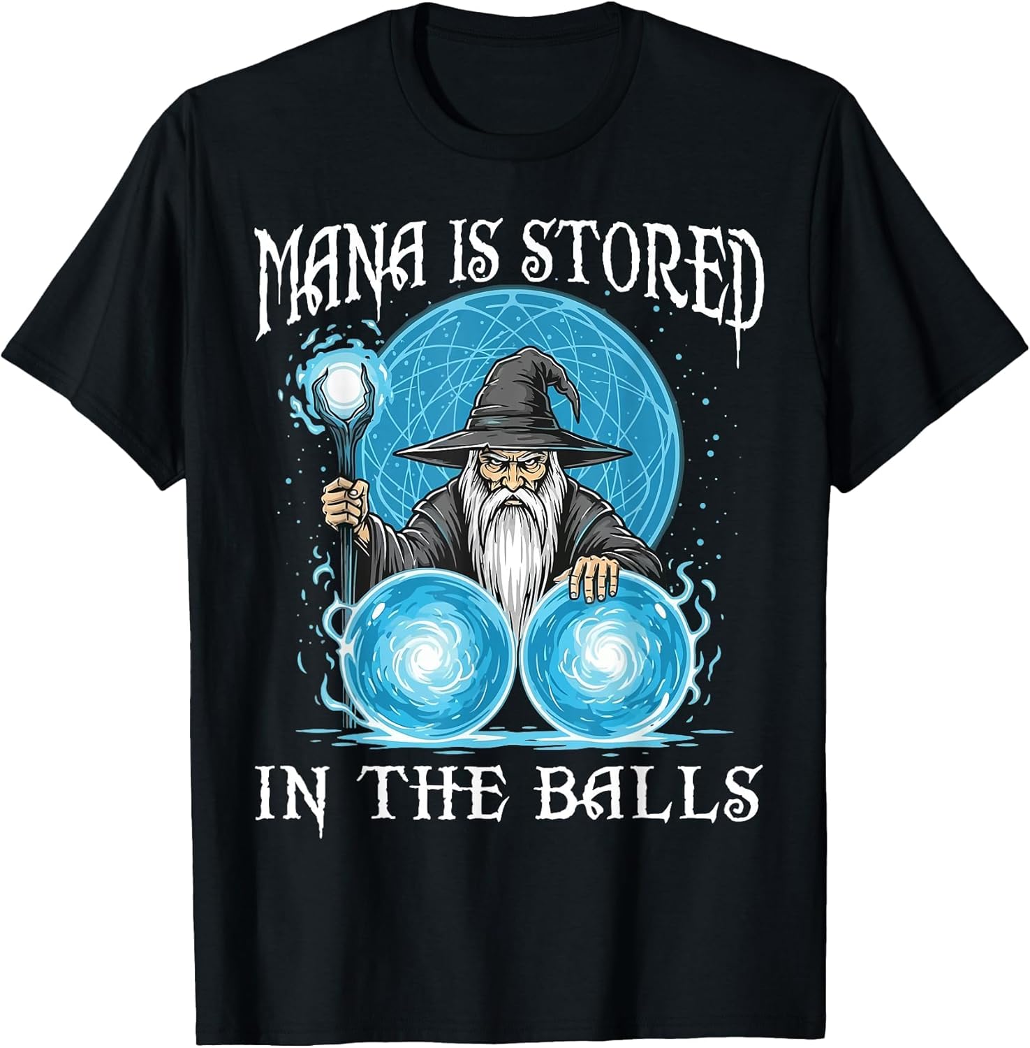 Mana Balls Fantasy Magic Humor Tees
