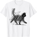 abstract scribble cat sweatshirt
