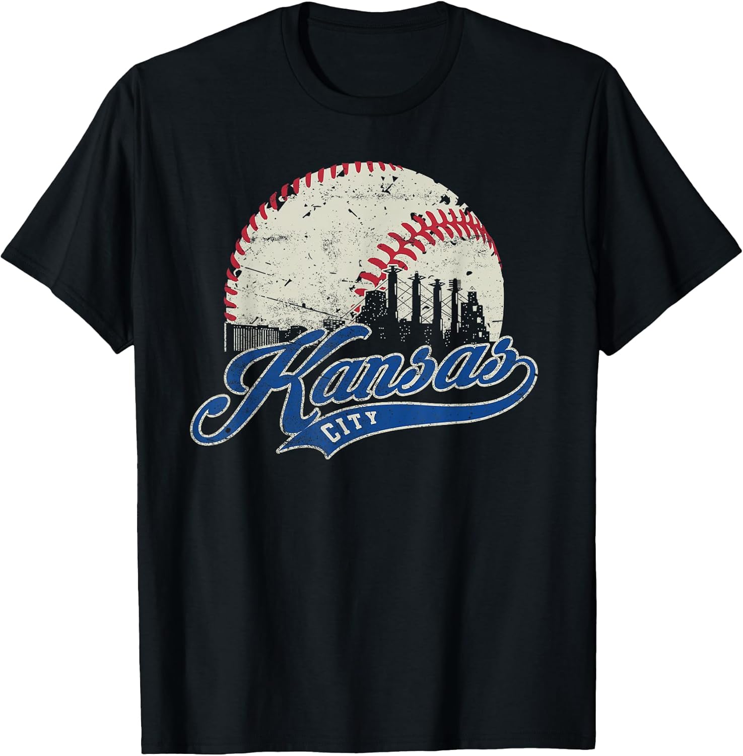 Ottawa Kansas Vintage Patriotic Sports Design T-Shirt