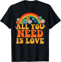 Peace Sign Love 60s 70s Tie Dye Hippie Costume Halloween T-Shirt