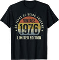 50th Birthday Vintage 1976 Limited Edition 50 Years Old T-Shirt