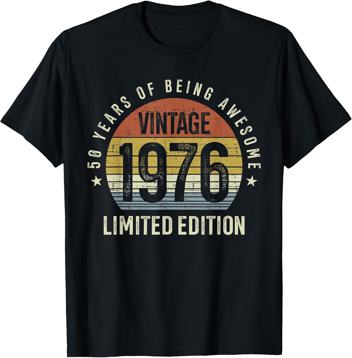 50th Birthday Vintage 1976 Limited Edition 50 Years Old T-Shirt