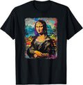 Abstract Graffiti Art Leonardo Da Vinci Art Mona Lisa T-Shirt