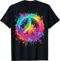 Colorful Peace Sign Hippie T-Shirt