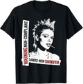Punk Woman Stencil Graffiti Urban Grunge Art Distressed T-Shirt