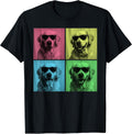 Golden Retriever Pop Art Funny Golden Dog Lover Photo Booth T-Shirt