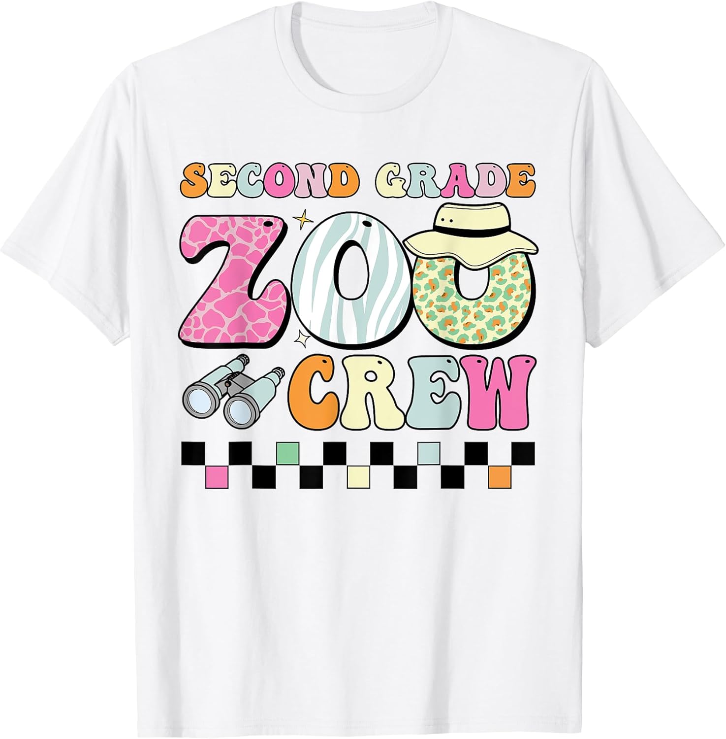 Field Zoo Trip Shirt for Teacher, Second Grade Crew T-Shirt